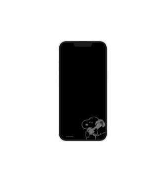 スヌーピー iPhone15/15Pro/14/14Pro/13/13Pro対応ガラススクリーンプロテクター テレフォン GOUR