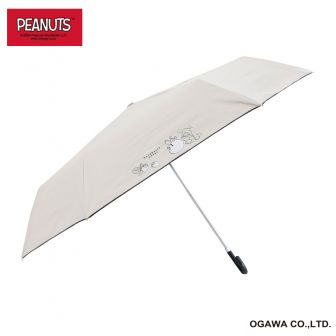 ピーナッツ晴雨兼用傘／折りたたみ傘／スヌーピー（ベージュA）