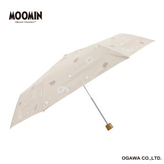 ムーミン晴雨兼用傘/折りたたみ傘／ニョロニョロ（海岸）