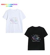 先行予約！〈ぺぽよ きゃらくた～ず〉Pepon Planet Tシャツ ホワイト・ブラック