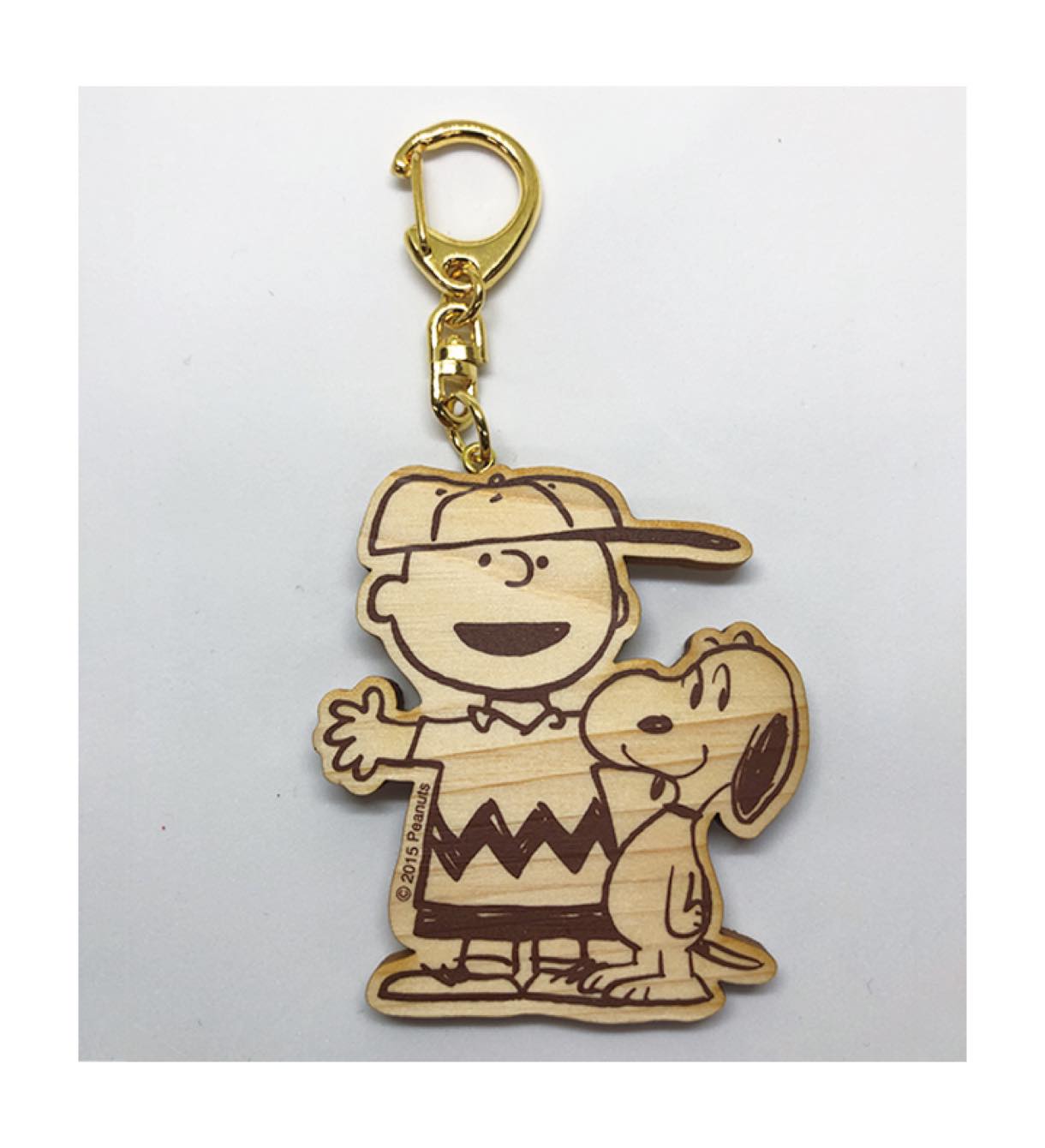 ひのきキーホルダー スヌーピー チャーリーブラウン Ushi Hopely