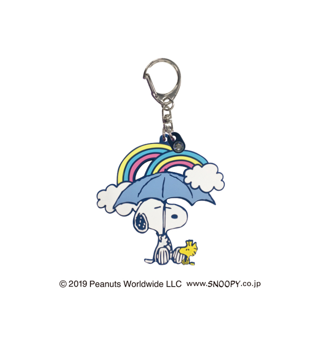 ラインストーンラバーキーホルダー アンブレラ スヌーピー Skja Hopely