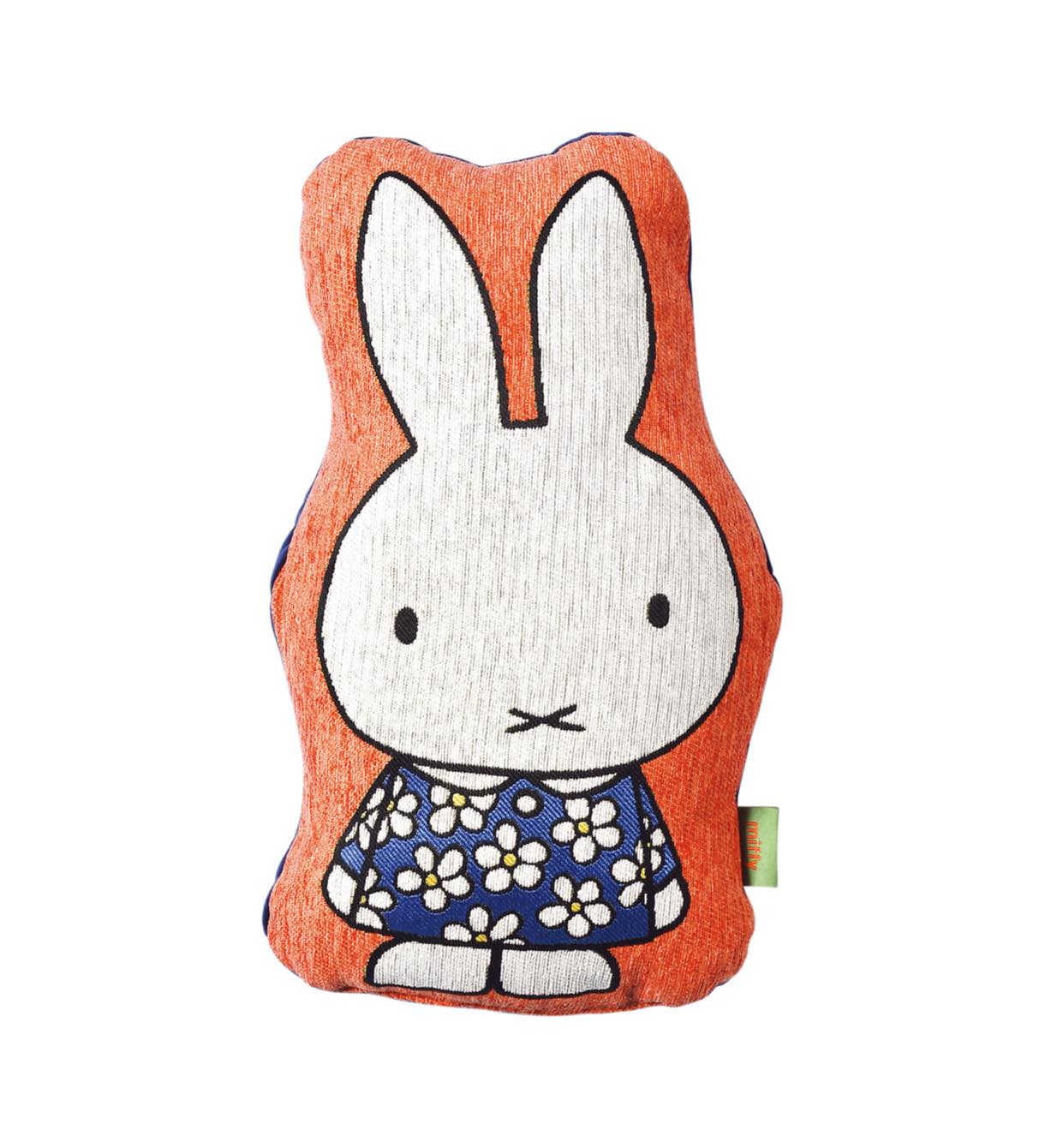 ゴブリン織りダイカットクッション 花柄ワンピース ミッフィー Maru Hopely