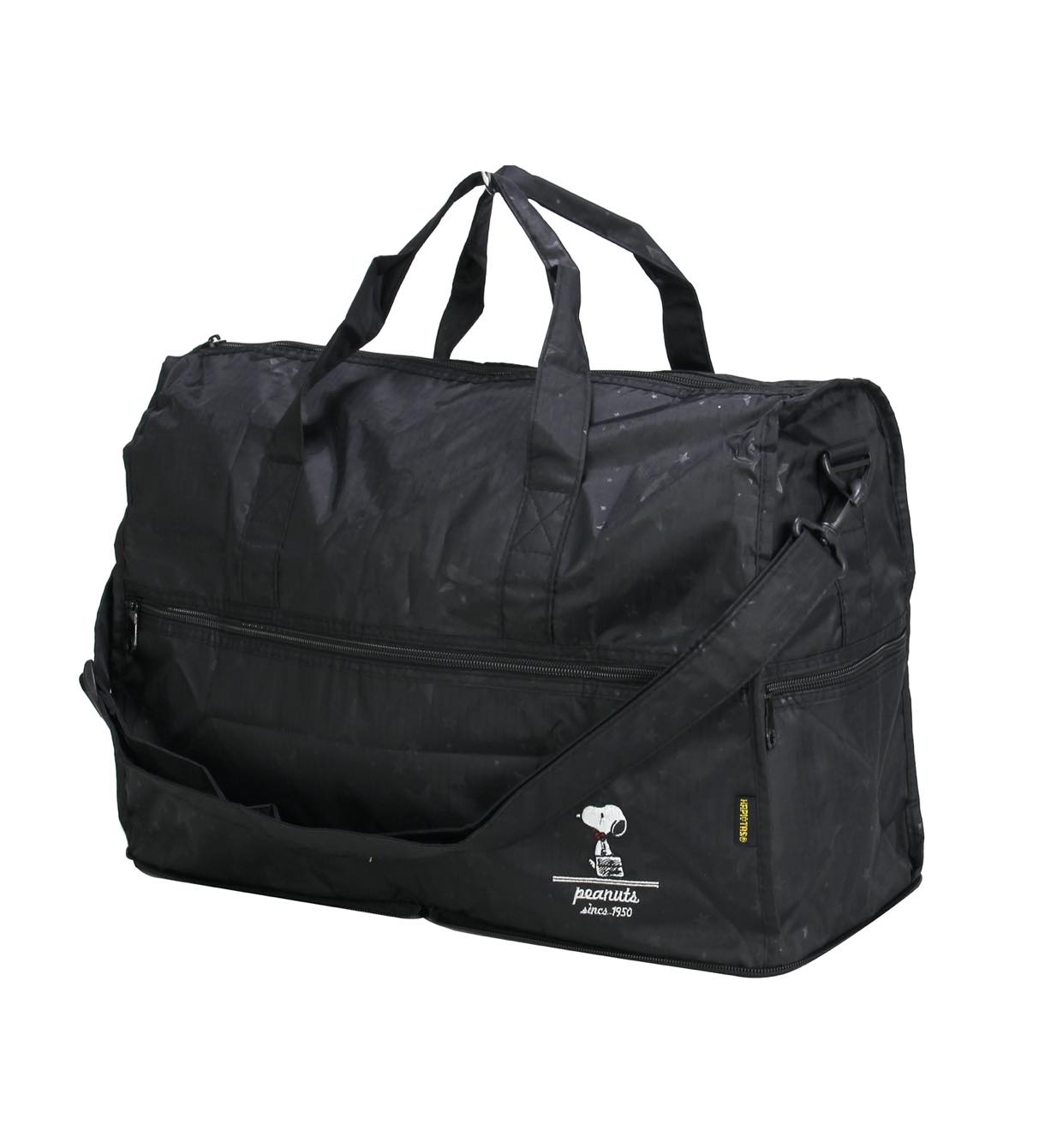 スヌーピー ハピタス 折りたたみボストンバッグ スターブラック Siff Hopely